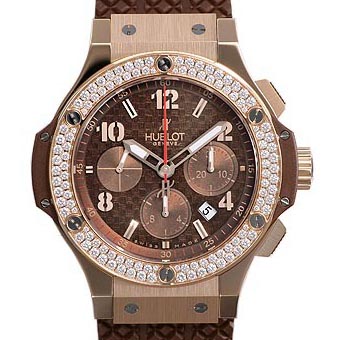 HUBLOT ウブロ ビッグバン コピー 301.PC.1007.RX.114 カプチーノゴールドダイヤモンド クロノグラフ